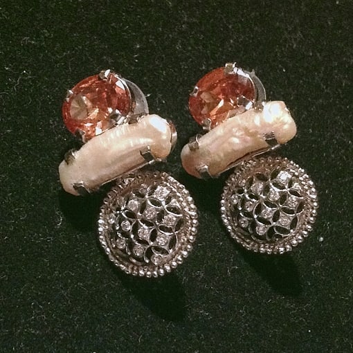Sunset Sparkle Stud Earrings